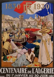 Plakat reklamujący stulecie Algierii (1830-1930), 1930